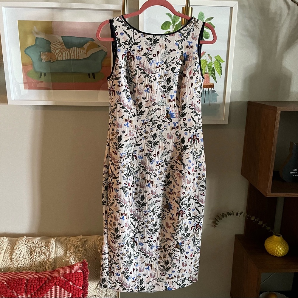 Eva Mendes Embroidered Dress